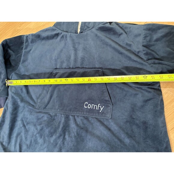 The Comfy Original Oversized Blanket Sweatshirt Hoodie Navy Blue One Size - Picture 3 of 6